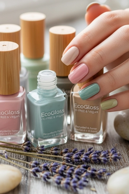Sustainable and Non-Toxic Nail Varnishes