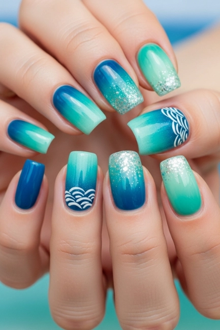 Ocean-Inspired Blues and Greens