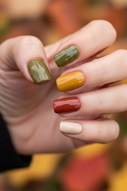 Earth Tone Nail Paint Shades Autumn on Your Fingertips