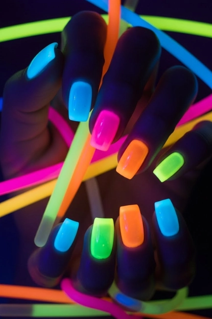 Jelly Neon Nail Paint Shades Glow Stick Energy
