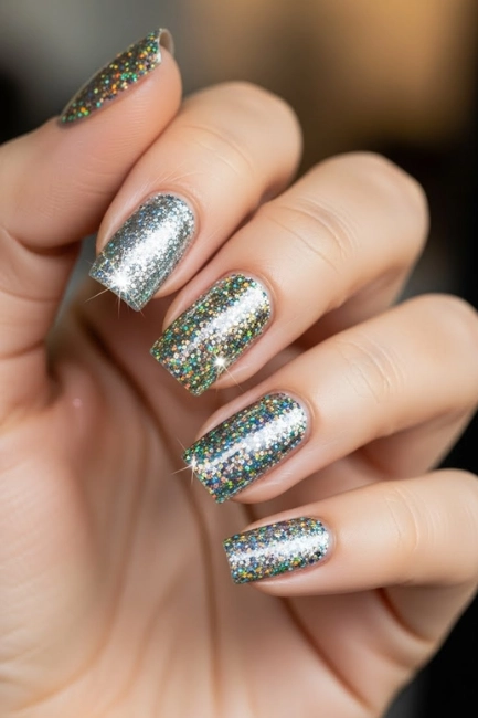 Glitter Nail Paint Shades Disco Ball, Minus the Mess