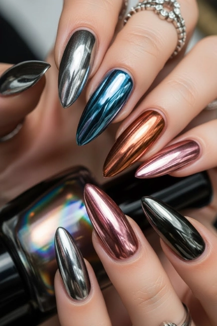Metallic Nail Paint Shades Liquid Metal, Zero Welder
