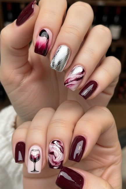 wine nails