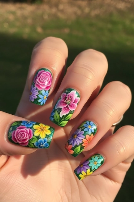 Blooming Floral Acrylic Designs for Nature Lovers