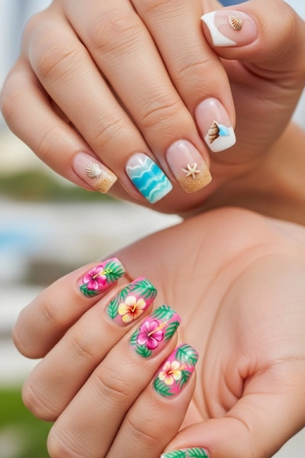 Matching Nails With Vacation Outfits