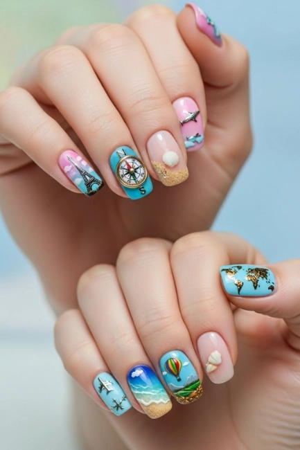 Expressing Personality Through Travel-Inspired Nails