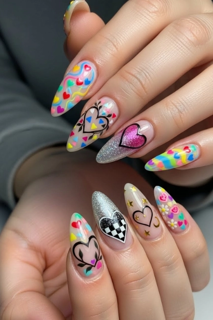 Mixing Heart Motifs With Other Design Elements