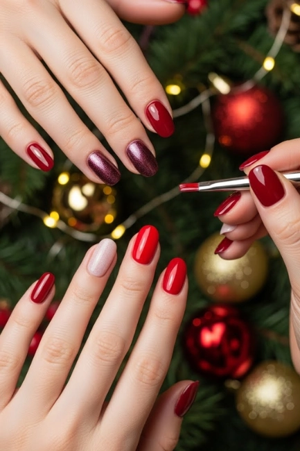 Choosing the Right Red Shade for Holiday Nails