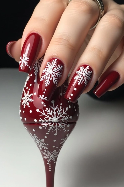 Nail Shapes That Elevate Red Holiday Designs