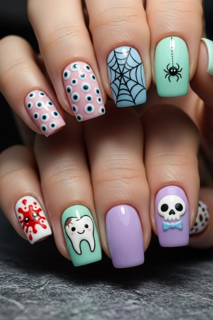 Cute Yet Creepy Nail Designs