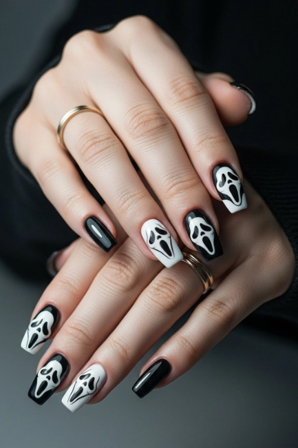 Nail Shapes That Enhance Ghostface Designs
