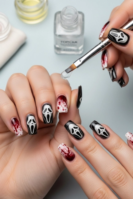 How to Maintain Ghostface Nail Art for Long Wear