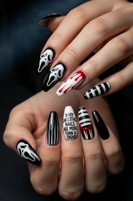 Why Ghostface Nails Are More Than a Trend