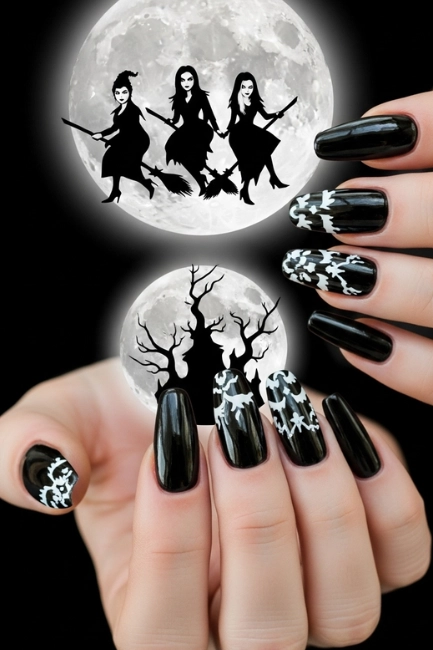 Nail Shapes That Best Suit Hocus Pocus Designs