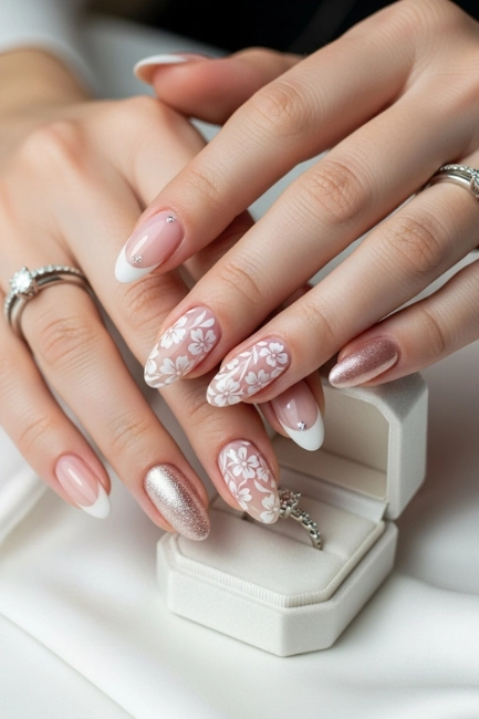 engagement nails designs