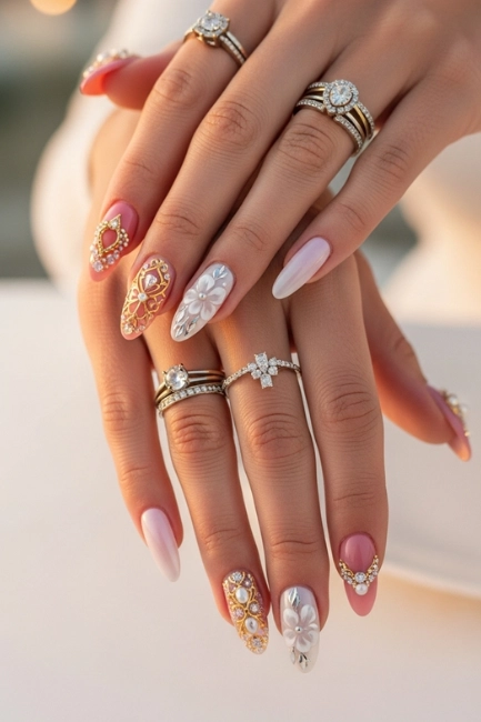 Luxury and Glamorous Nail Designs for Proposals