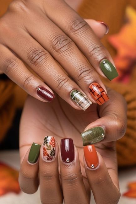 short fall nail ideas for black women