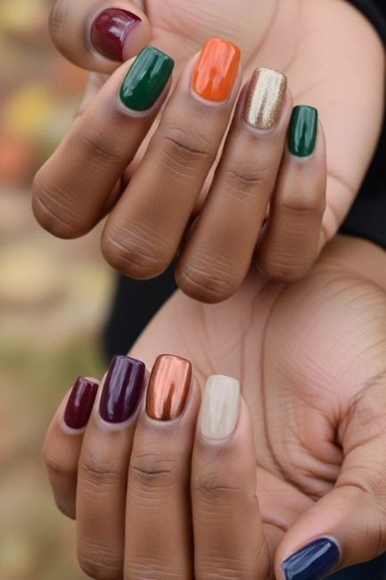 Classic Fall Nail Colors That Shine on Short Nails