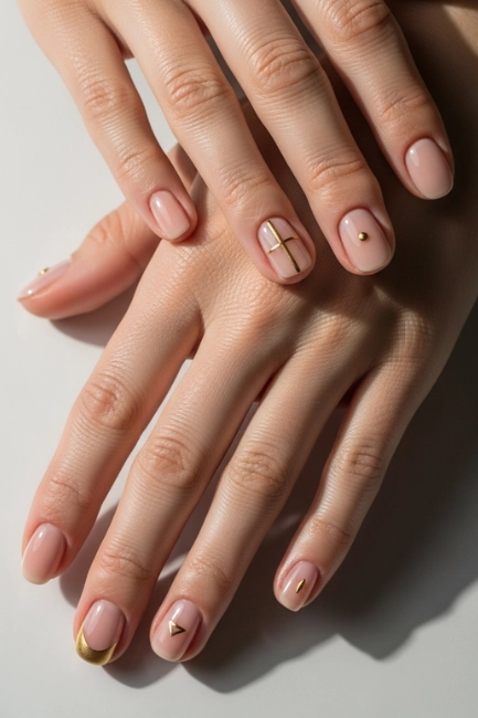 Minimal Gold Nail Styles for Understated Elegance