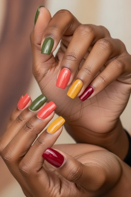 Nail Colors for Dark Skinned Women and Warm Undertones