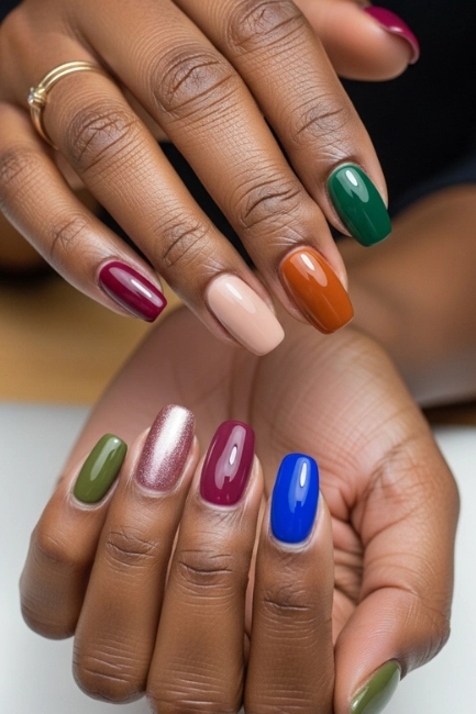 Nail Colors for Dark Women in Everyday Wear