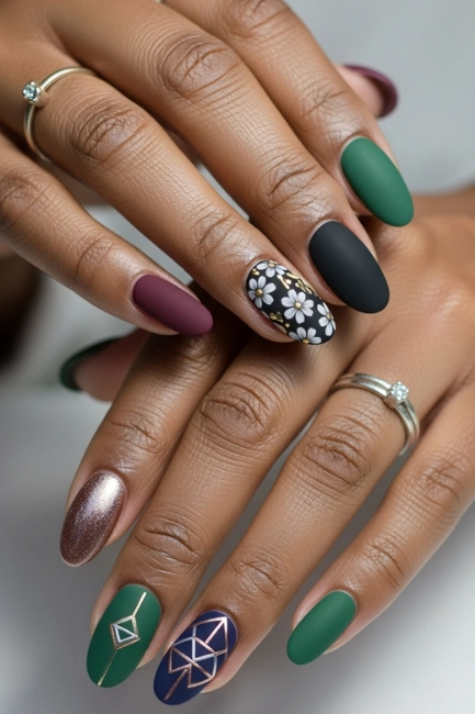 Creative Accent Nail Ideas