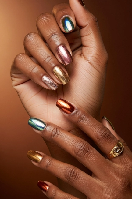 Why Metallic Finishes Complement Deeper Skin Tones
