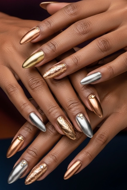 Understanding the Appeal of Metallic Nails for Black Women