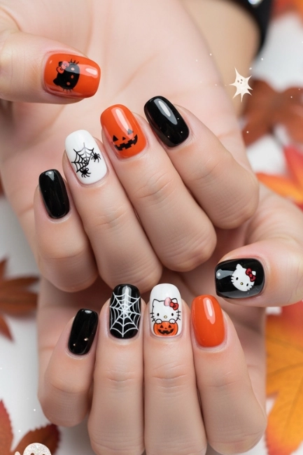 Simple Hello Kitty Accents for Halloween