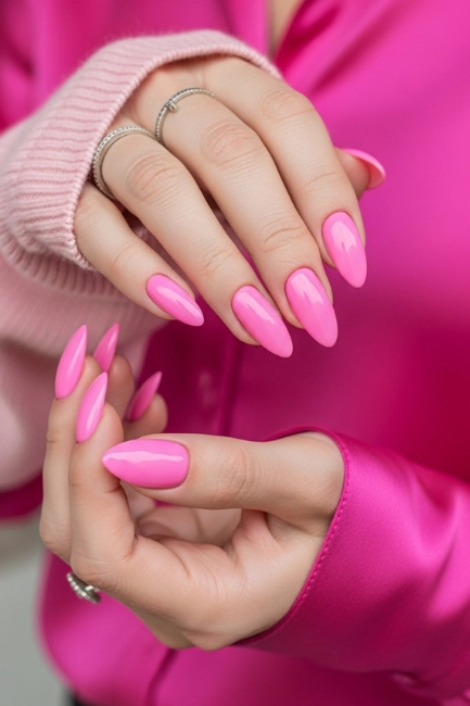 Matching Pink Nails With Outfits
