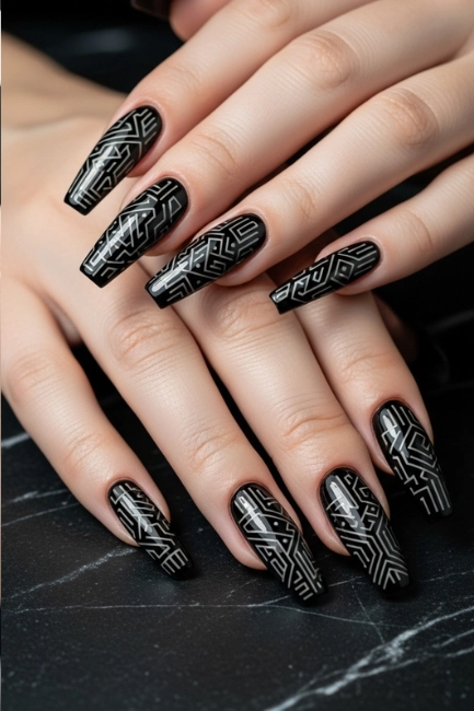 Longevity of Structured Black Nails