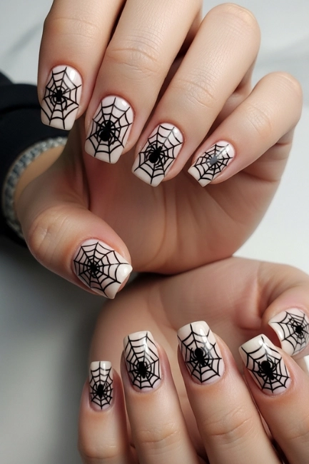 Minimal Spider Web Art