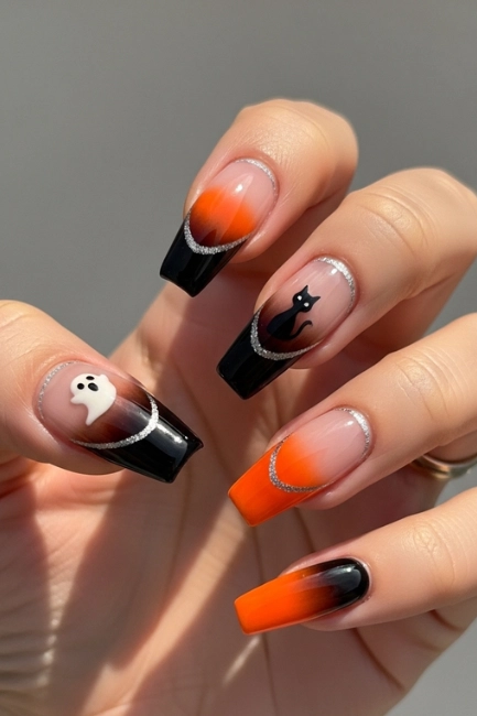 Soft Ombre in Halloween Shades