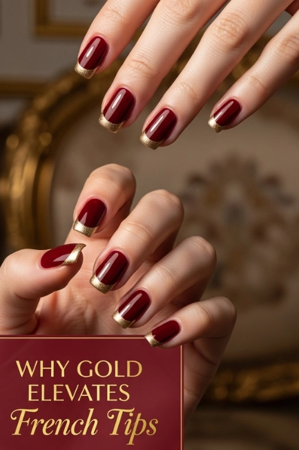 Why Gold Elevates French Tips