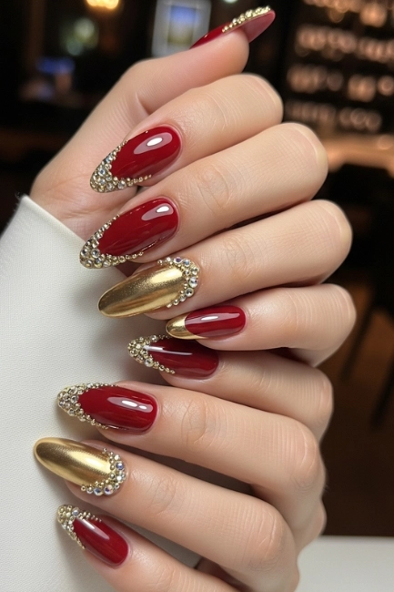 Crystal Enhanced Gold Tips