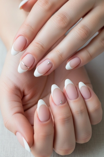 Matte Neutral French Finish