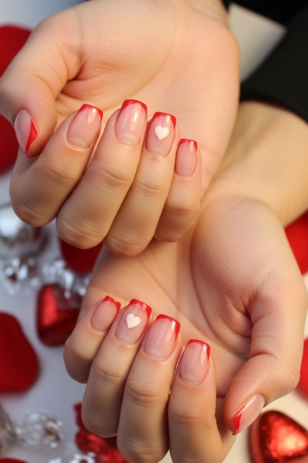 Micro French with Red Edge