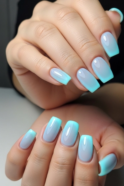 Baby Blue Gloss Glow