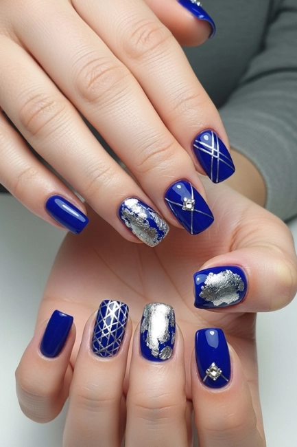 Blue and Silver Harmony