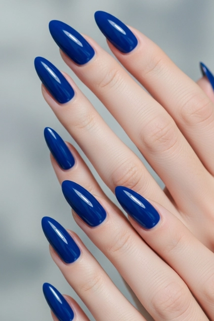 Cobalt Statement Nails