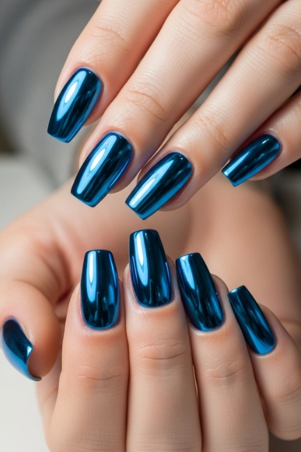 Blue Chrome Finish