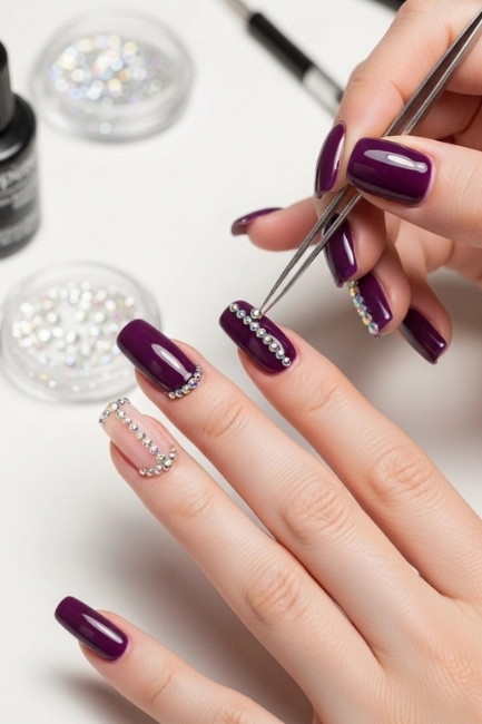 Adding Rhinestone Accents