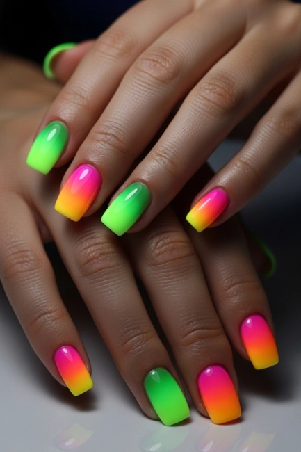 Neon Fade Ombre