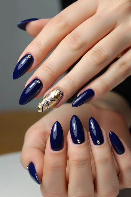 Navy Blue Statement