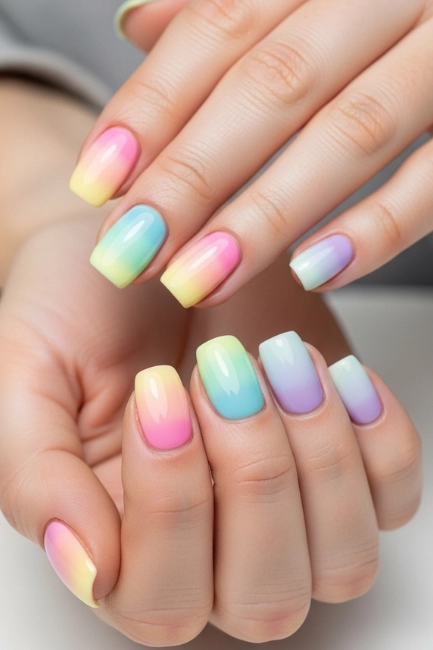Pastel Rainbow Ombre