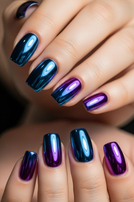 Ombre Chrome Reflection