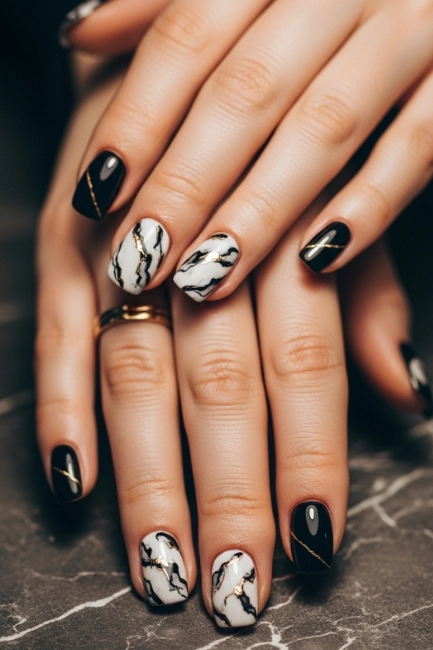 Marble Noir Elegance