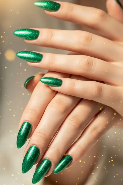 st patricks day lucky nails