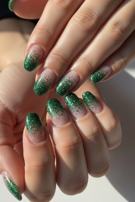 Emerald Glitter Fade