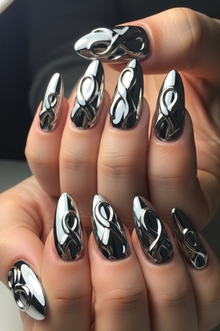 Metallic Ribbon Style